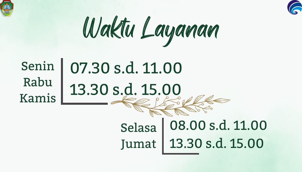 Waktu Pelayanan